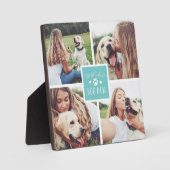 Aqua | 's Werelds beste hond-mam fotocollage Fotoplaat (Voorkant)