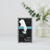 Aqua Salon visitekaartjes en afspraak Afsprakenkaartje (Staand voorkant)