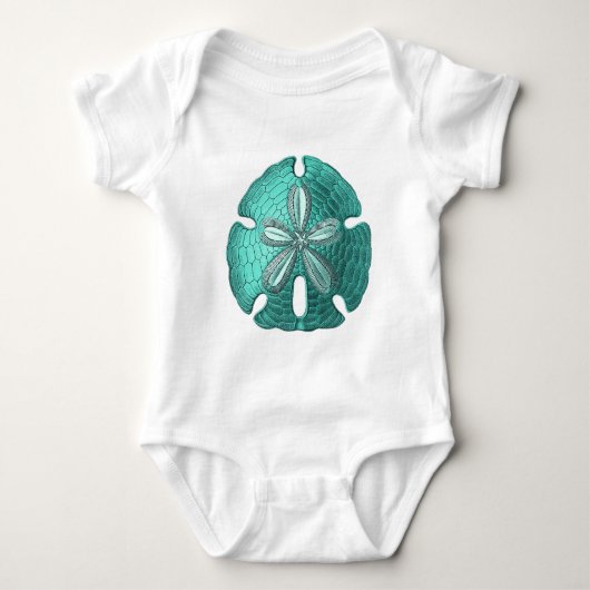 Aqua Sand Dollar Romper (Voorkant)