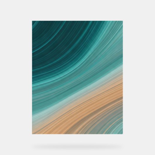 Aqua Sand Flow Acryl Bord (Voorkant)