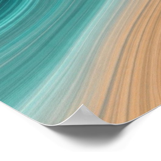 Aqua Sand Flow Poster (Hoek)