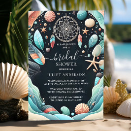 Aqua Sand Work Gestapeld Zeeen Vrijgezellenfeest Kaart