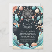 Aqua Sand Work Gestapeld Zeeen Vrijgezellenfeest Kaart (Voorkant)