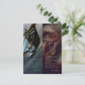 Aqua & Satin Fire Bladwijzer van Kim McElroy Briefkaart (Staand voorkant)