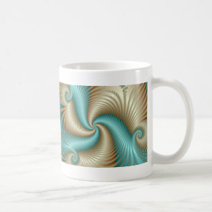 Aqua Satin - Fractal Koffiemok