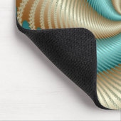 Aqua Satin - Fractal Muismat (Hoek)