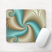 Aqua Satin - Fractal Muismat (Met muis)