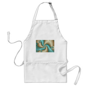 Aqua Satin - Fractal Standaard Schort