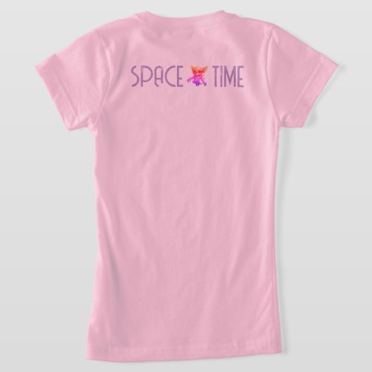 Aqua Schattige T-shirt (Laag Achter)