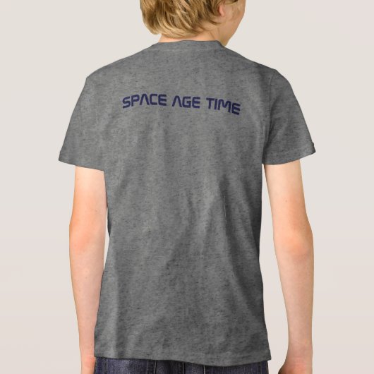 Aqua Schattige Tri-Blend Shirt (Achterkant)