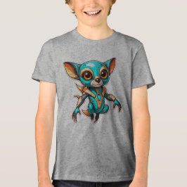 Aqua Schattige Tri-Blend Shirt