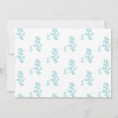 Aqua Seahorse Beach bruiloft uitnodiging (Achterkant)