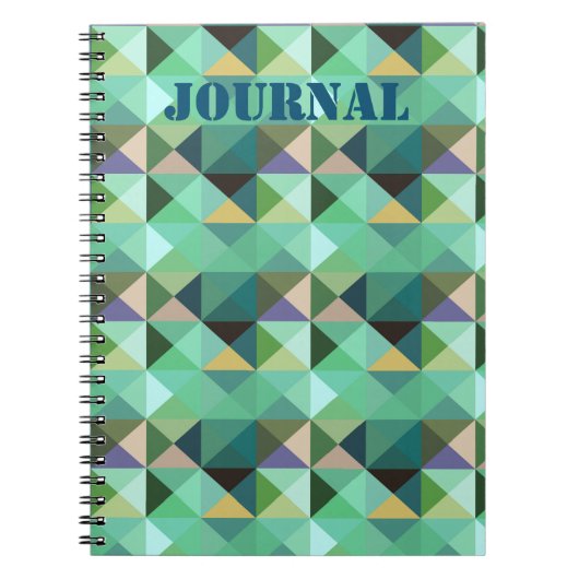 Aqua Shaped Geo Style Journal-Notitieboek Notitieboek (Voorkant)