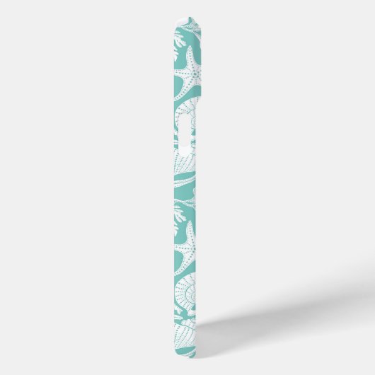 Aqua Shells Personalized Case-Mate iPhone Case (Achterkant / Rechts)