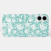 Aqua Shells Personalized Case-Mate iPhone Case (Achterkant (horizontaal))