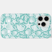 Aqua Shells Personalized Case-Mate iPhone Case (Achterkant (horizontaal))