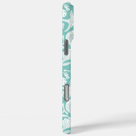 Aqua Shells Personalized Case-Mate iPhone Case (Achterkant / Rechts)