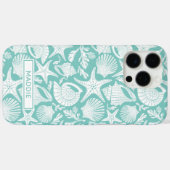 Aqua Shells Personalized Case-Mate iPhone Case (Achterkant (horizontaal))
