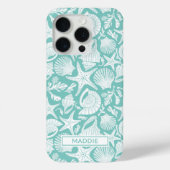 Aqua Shells Personalized Case-Mate iPhone Case (Achterkant)
