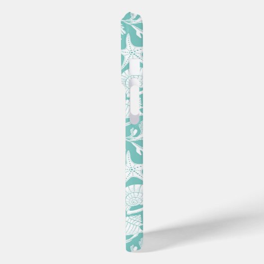 Aqua Shells Personalized Case-Mate iPhone Case (Achterkant / Links)