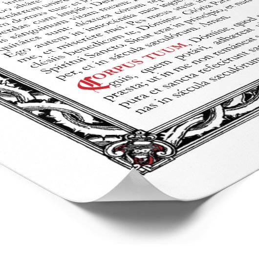 "Aqua" Side Altar Kaart Poster (Hoek)