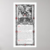 "Aqua" Side Altar Kaart Poster (Voorkant)