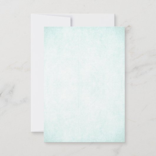 Aqua & Silver Glitter Blik Weddenschap RSVP-kaart RSVP Kaartje (Achterkant)