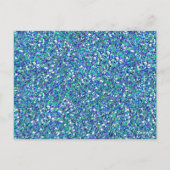 Aqua Silver Green Snowflakes Tafelnummer Kaart (Achterkant)