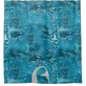 Aqua Silver Zeemeermin Douchegordijn (Voorkant)