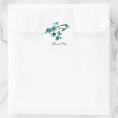 Aqua Simple Cherry Blossom Dank je Stickers (Tas)