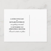 Aqua Simple Cherry Blossom Save the Date Aankondigingskaart (Achterkant)