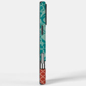Aqua Sinaasappel Turquoise Marokkaanse gepersonali Case-Mate iPhone Case (Achterkant / Rechts)