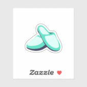 Aqua Slippers Sticker (Vel)