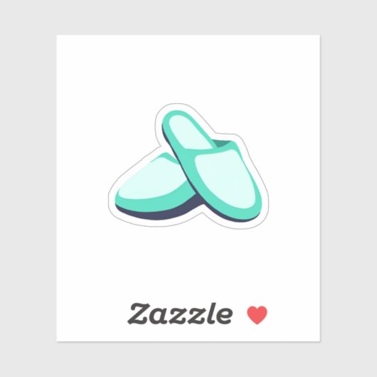 Aqua Slippers Sticker (Vel)