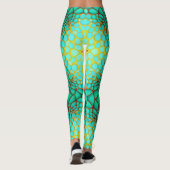 Aqua Snake Skin Leggings (Achterkant)