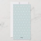 Aqua Sneeuw Waterverf Pijnboom Kerstboom Cadeaus Feestdagenkaart (Achterkant)