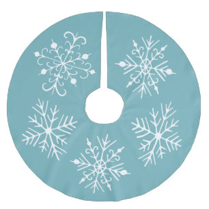 Aqua Sneeuwvlok Kerstboom Rok