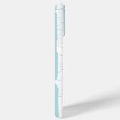 Aqua Snowy Birch Trees Case-Mate iPhone Case (Achterkant / Rechts)