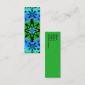 Aqua Solstice - Skinny Card Mini Visitekaartje (Voorkant / Achterkant)