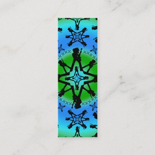Aqua Solstice - Skinny Card Mini Visitekaartje (Voorkant)