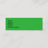 Aqua Solstice - Skinny Card Mini Visitekaartje (Achterkant)