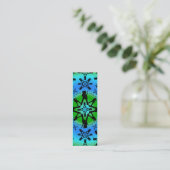 Aqua Solstice - Skinny Card Mini Visitekaartje (Staand voorkant)