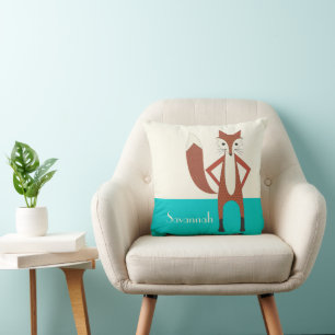 Aqua Specialized Stylized Fox Pillow Kussen
