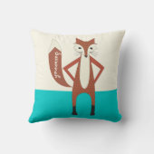 Aqua Specialized Stylized Fox Pillow Kussen (Achterkant)