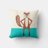 Aqua Specialized Stylized Fox Pillow Kussen (Voorkant)