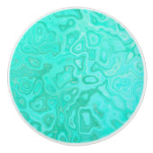 Aqua Splash Marged Design Keramische Knop (Voorkant)
