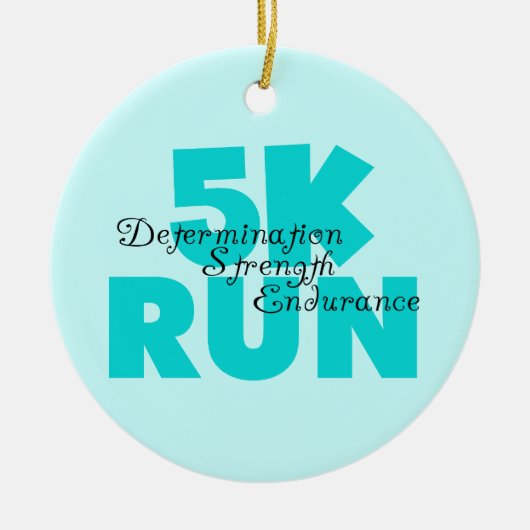 Aqua Sports 5.000 draaien Keramisch Ornament (Voorkant)