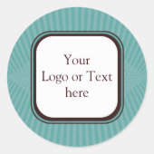 Aqua Spring Rays Sticker (Voorkant)