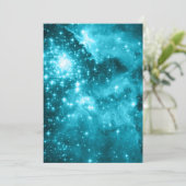 Aqua Stars Celestial Blank Kaart (Staand voorkant)
