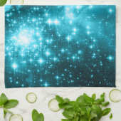 Aqua Stars Celestial Foto Theedoek (Gevouwen)